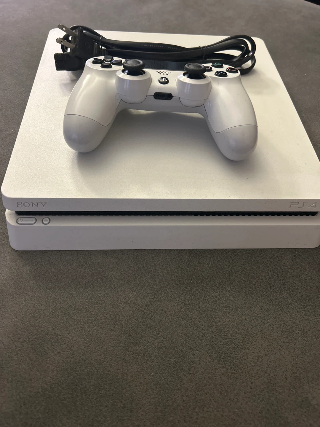 White Sony PS4 with Controller