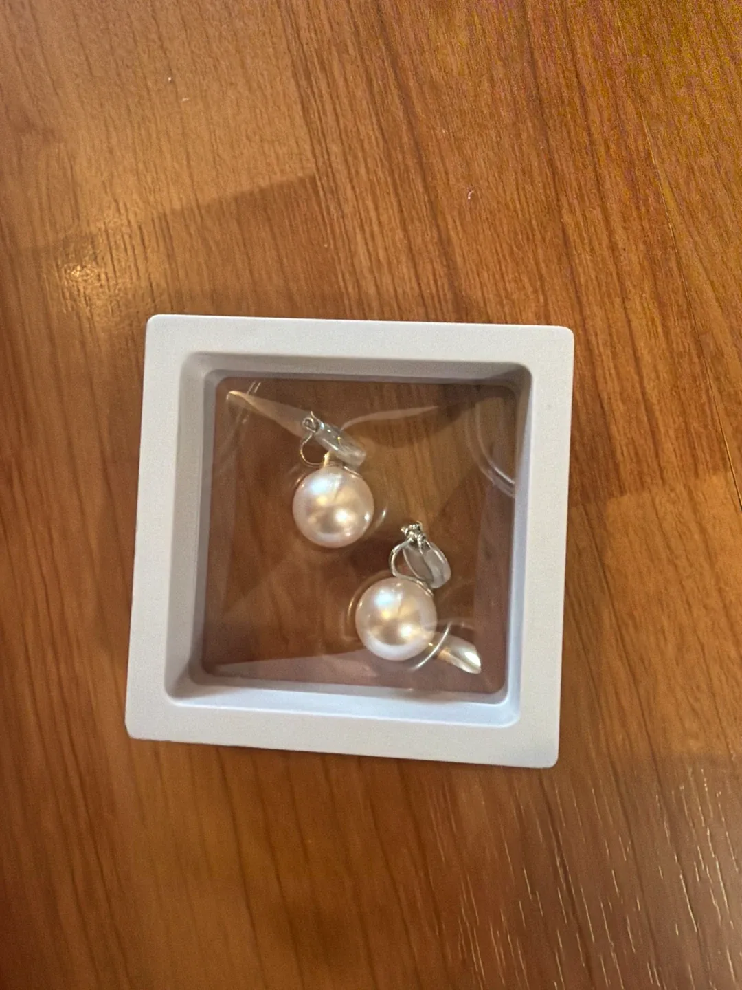 🧡Pearl Drop _clip-on Earrings - New in Box image indicator(2)