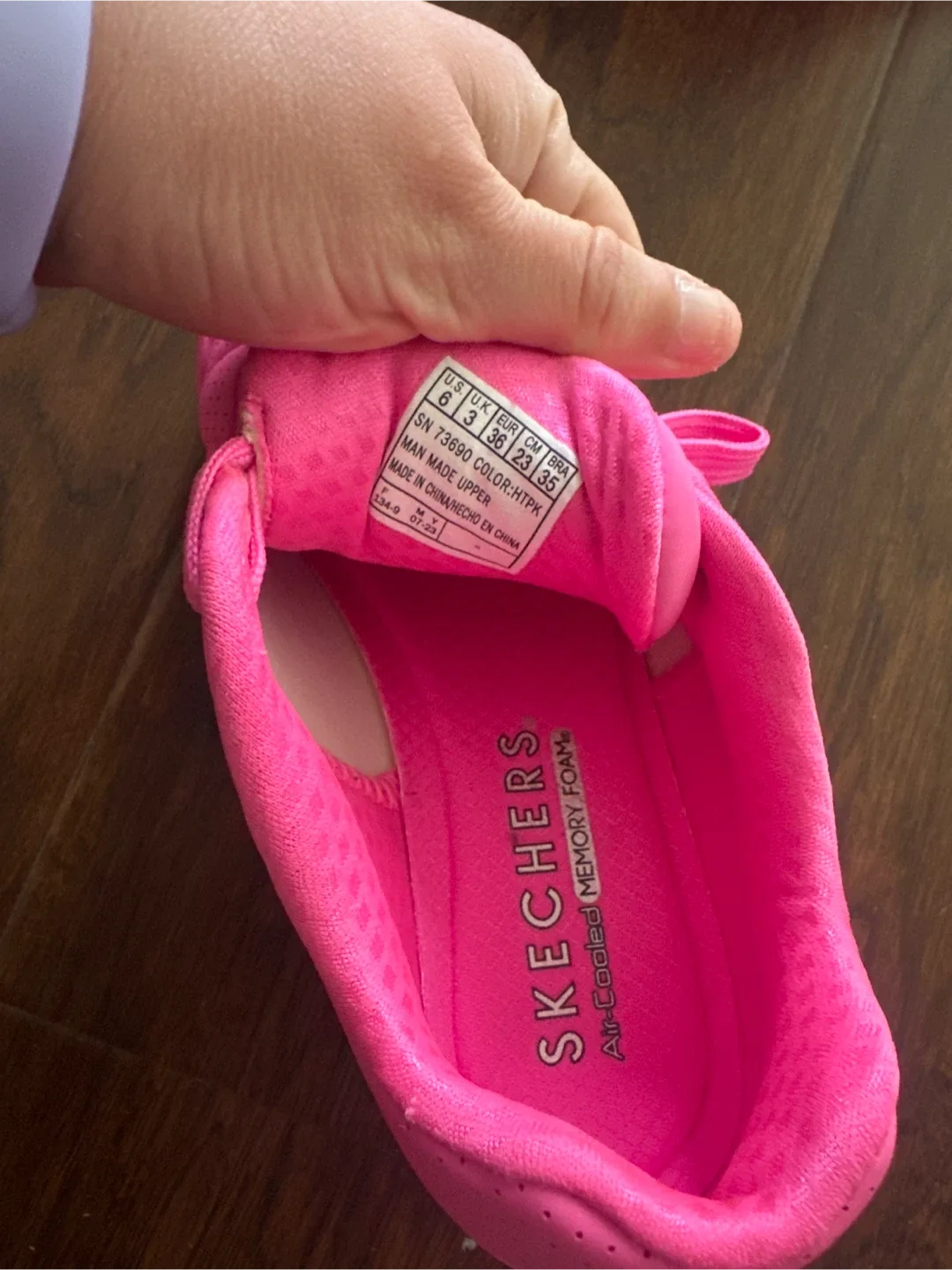 Skechers Hot Pink Sneakers - Women's Size 6 image indicator(3)