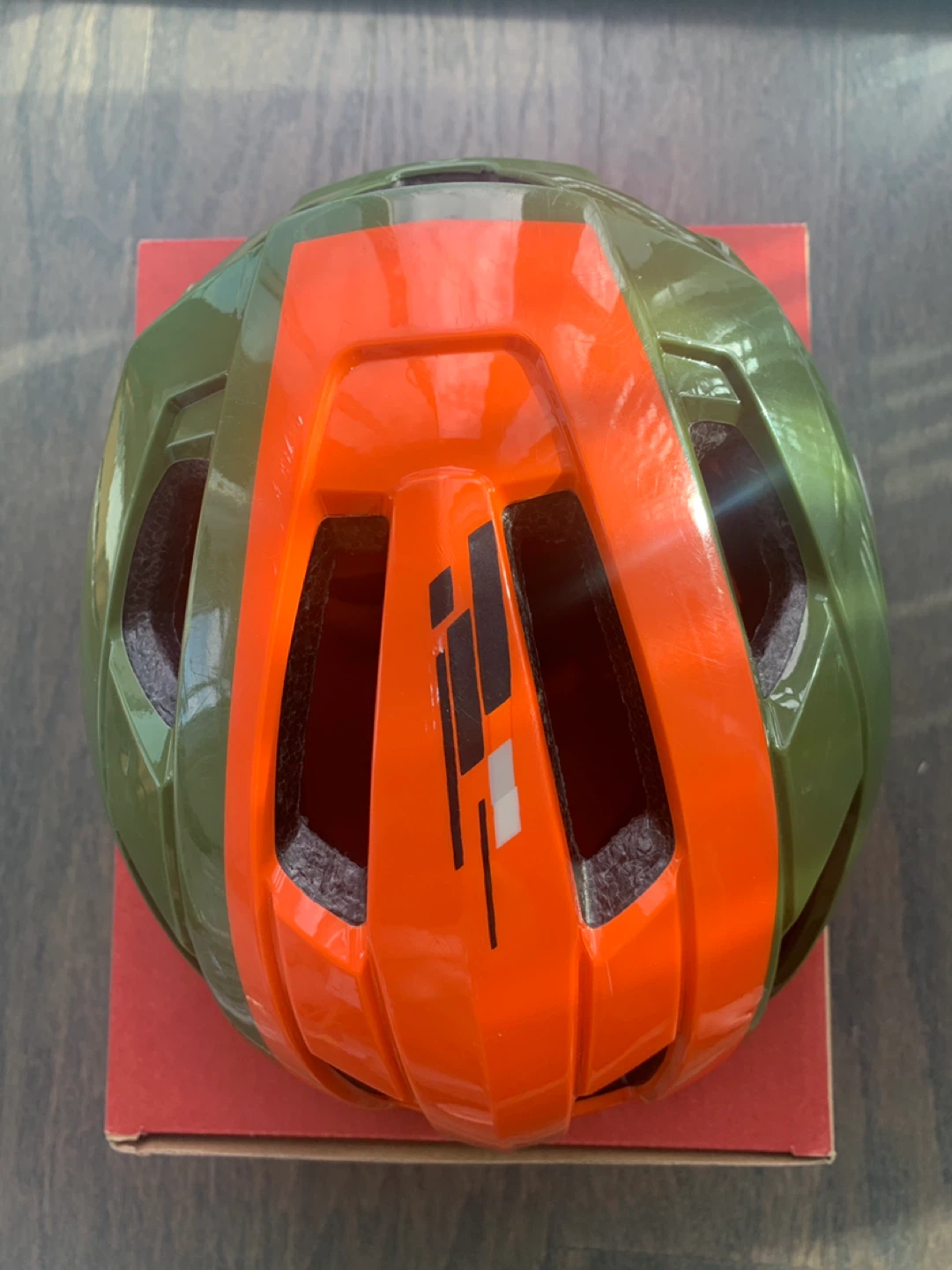 Adult Bike Helmet (58-62cm) - Orange & Green - photo 3