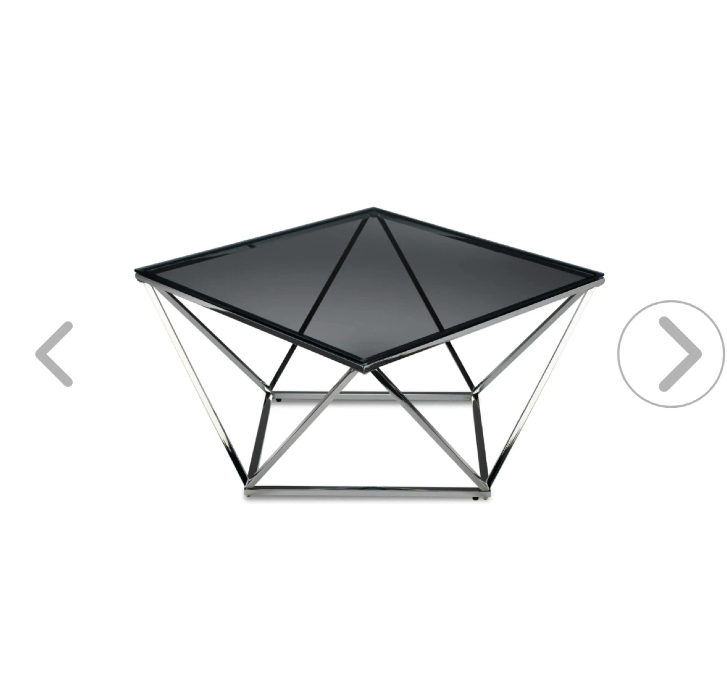 Modern Glass & Chrome Coffee Table - photo 4