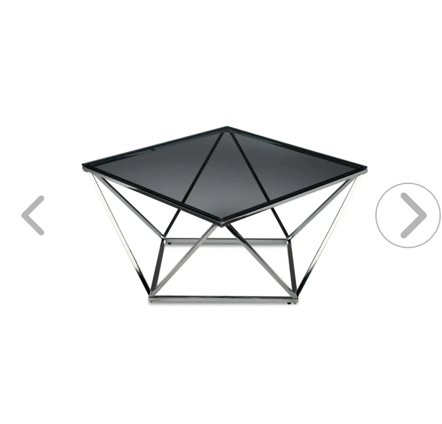 Modern Glass & Chrome Coffee Table image indicator(4)