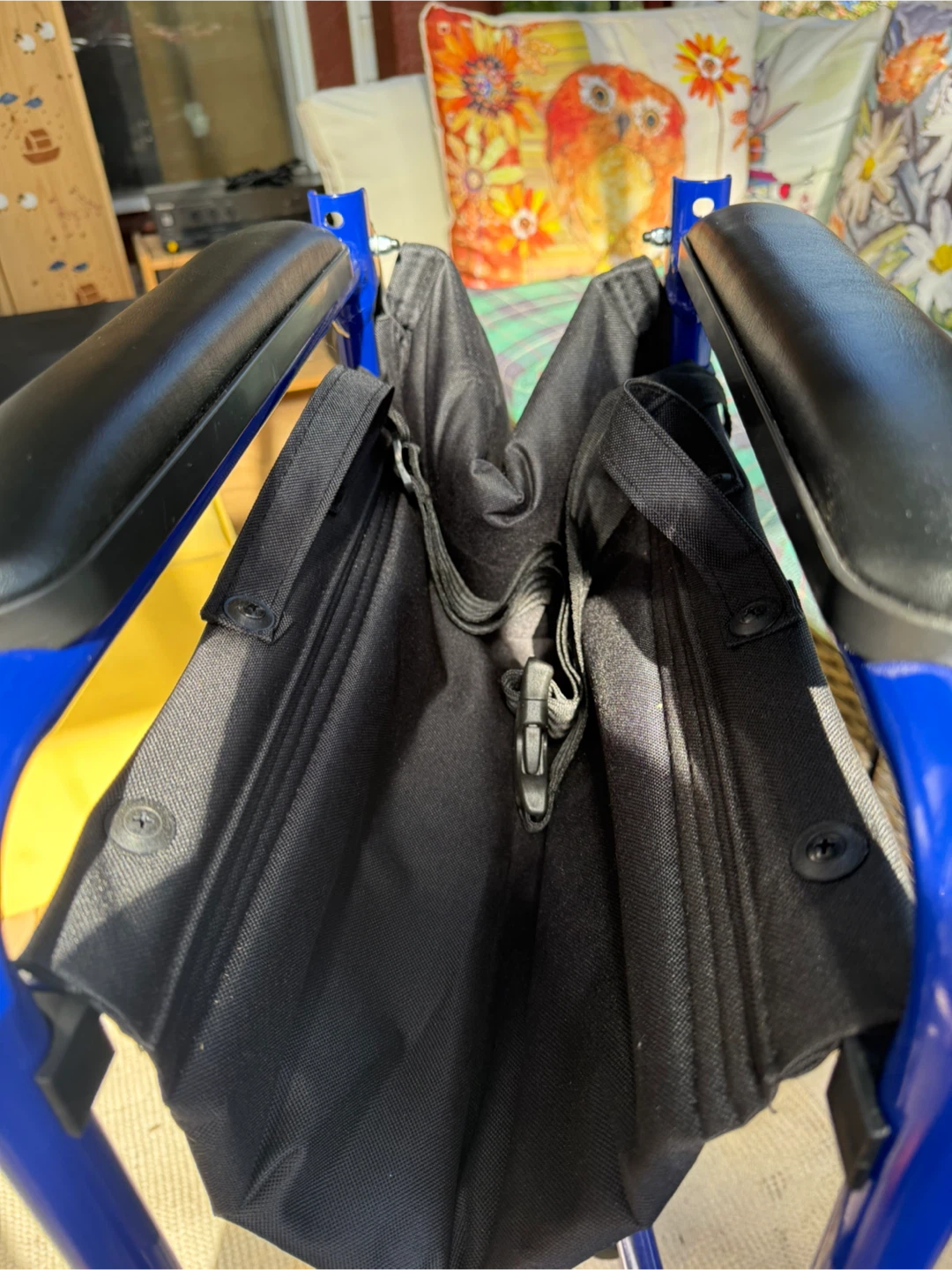 Blue Foldable Transport Wheelchair - photo 5