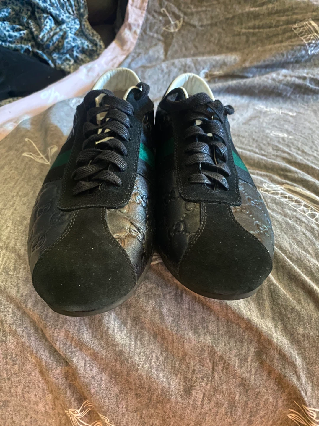 Gucci Leather Sneakers Black Size 42 - photo 5