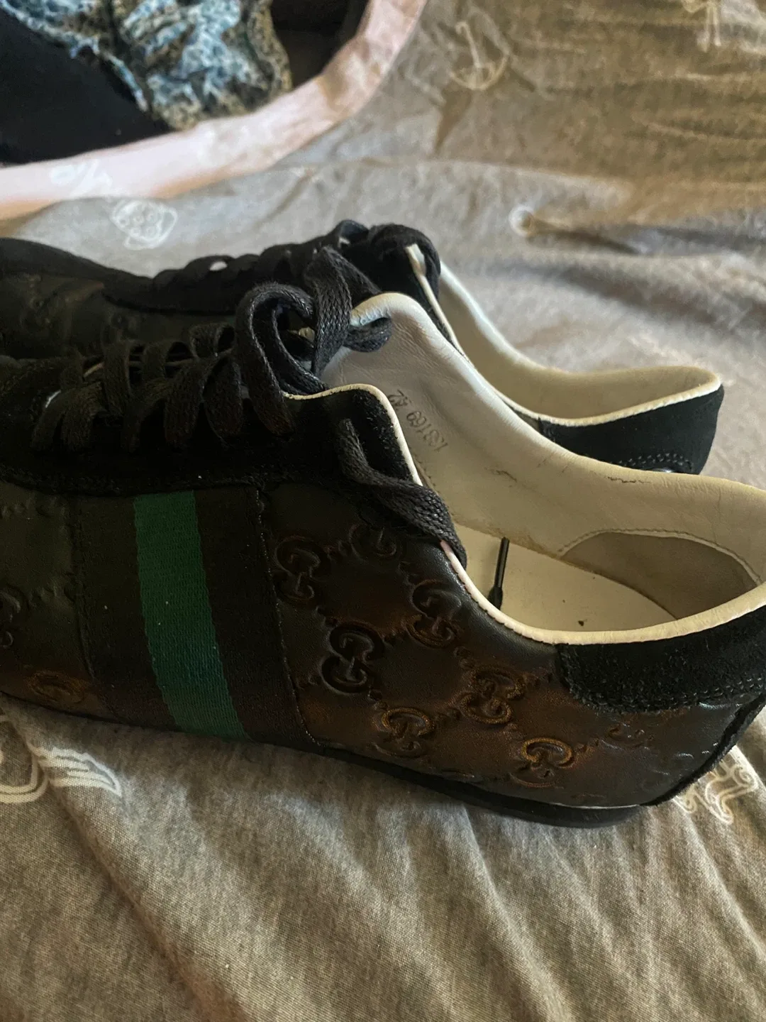 Gucci Leather Sneakers Black Size 42 image indicator(3)