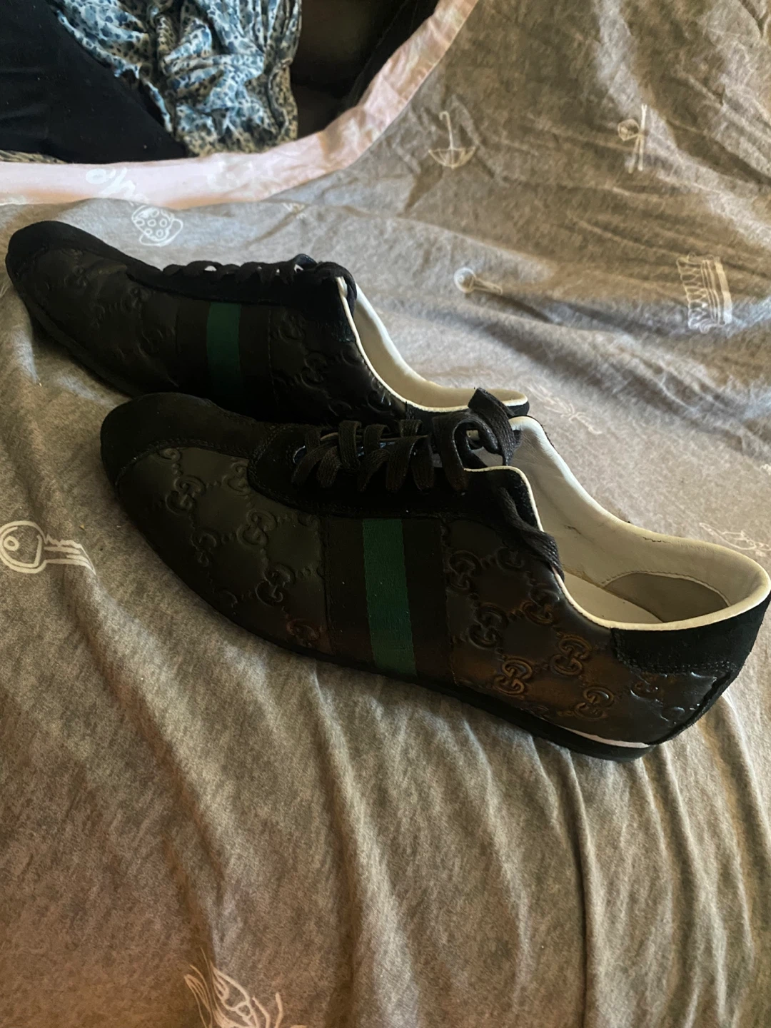 Gucci Leather Sneakers Black Size 42 - photo 2