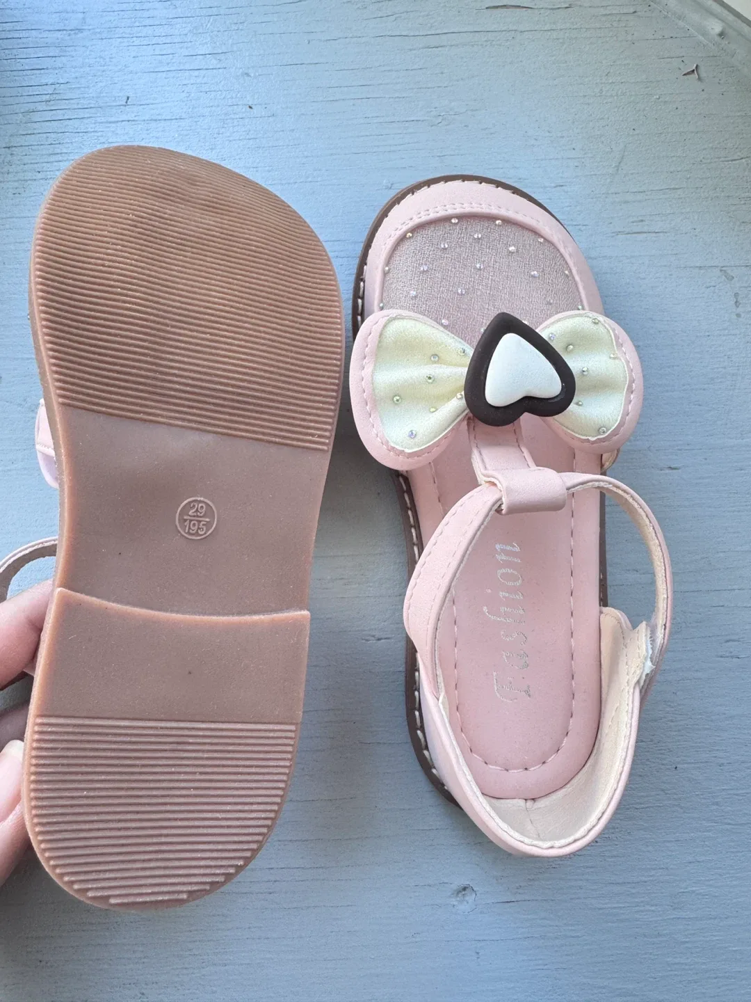 Pink Bow Sandals - Size 29 (Kids size 11.5) image indicator(2)