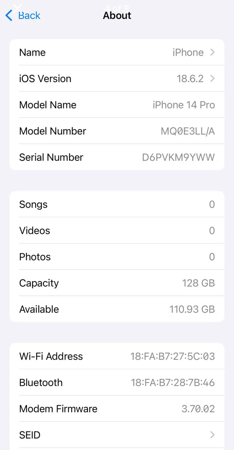 (61) New Apple iPhone 14 Pro 128GB - photo 3