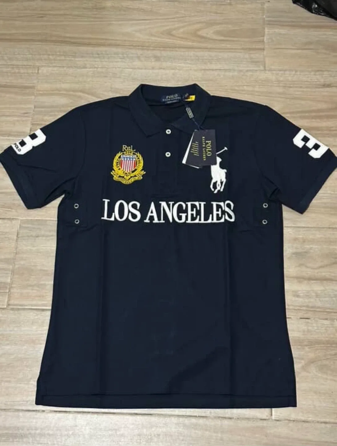 Custom Polo Ralph Lauren Custom Slim Fit Polo Shirt - Navy Blue thumbnail