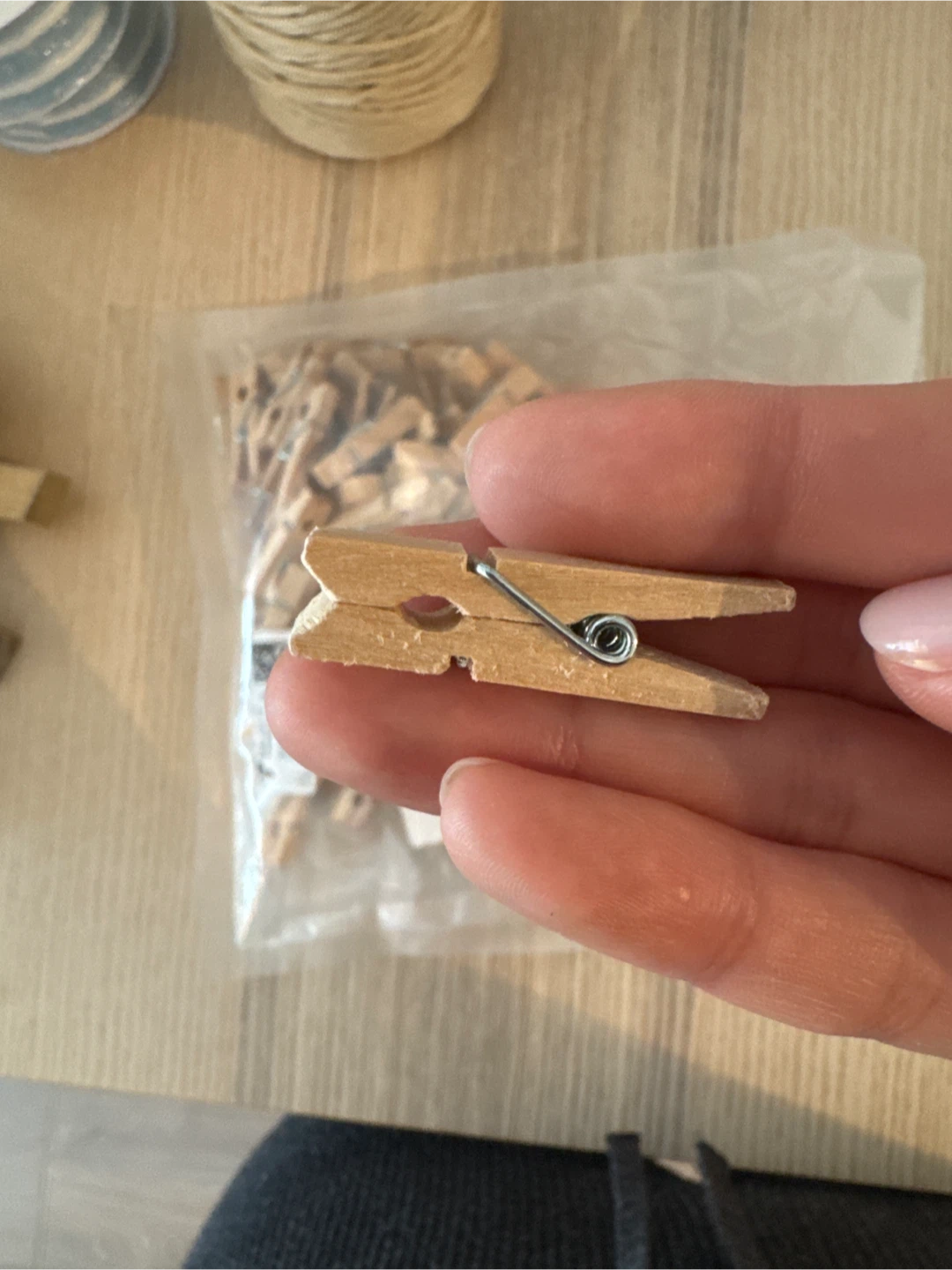 Mini Wooden Clothespins - photo 2