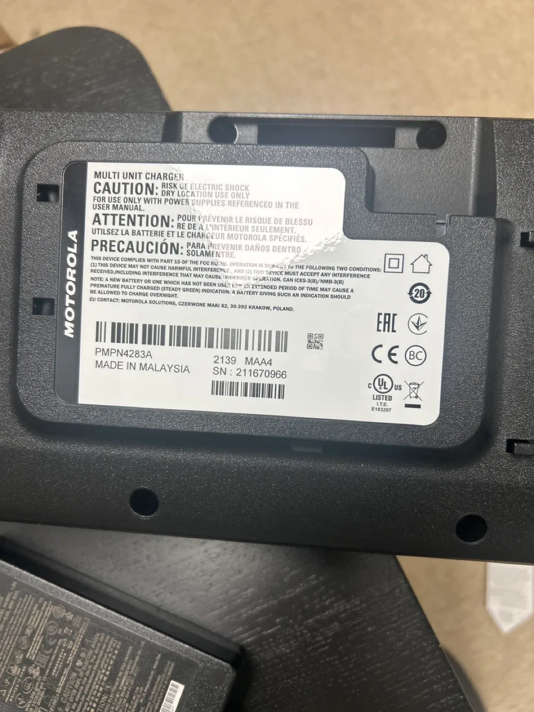 Motorola IMPRES 2 Multi Unit Charger image indicator(3)