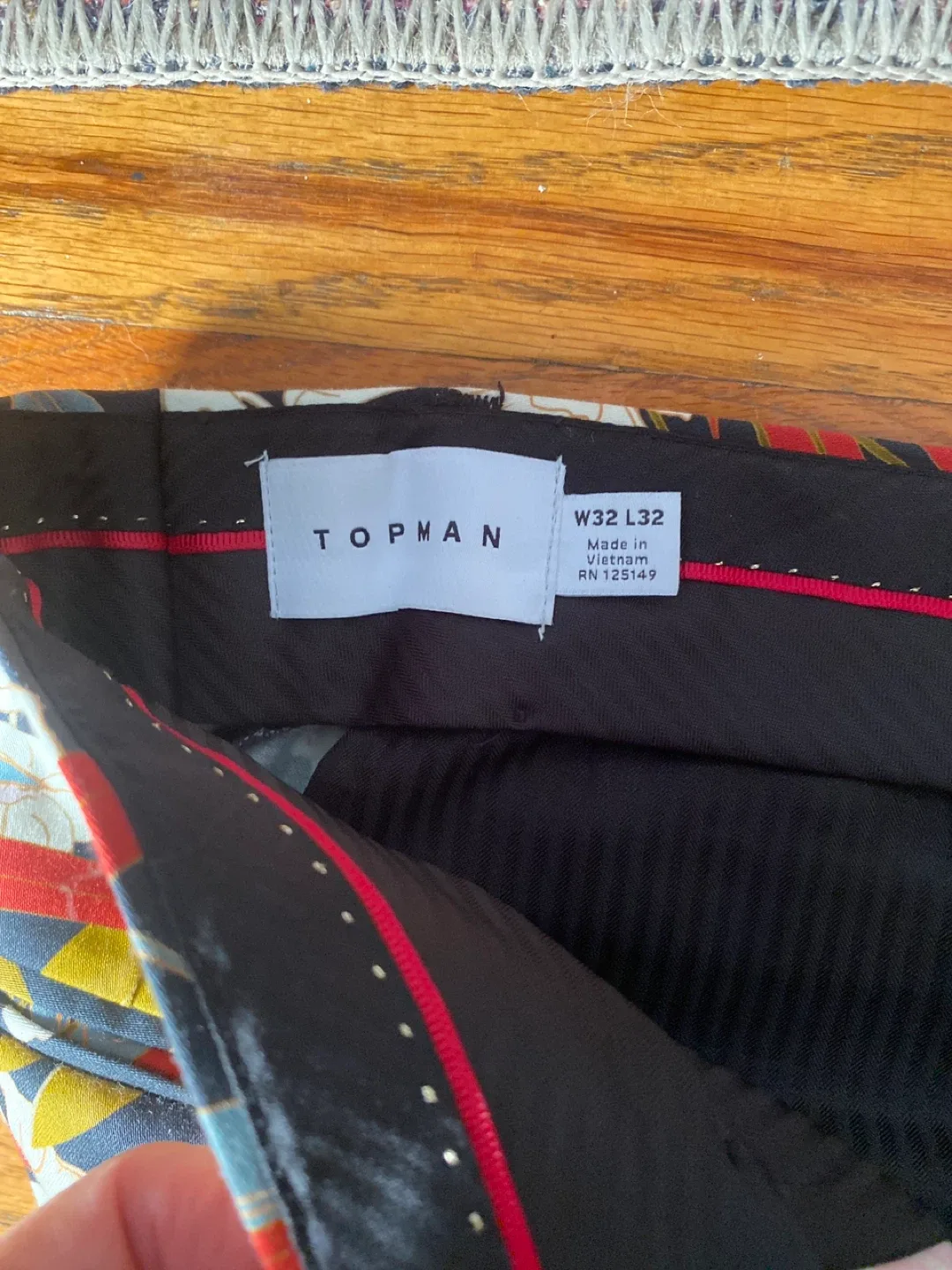 Topman W32 L32 Patterned dress  Trousers image indicator(2)