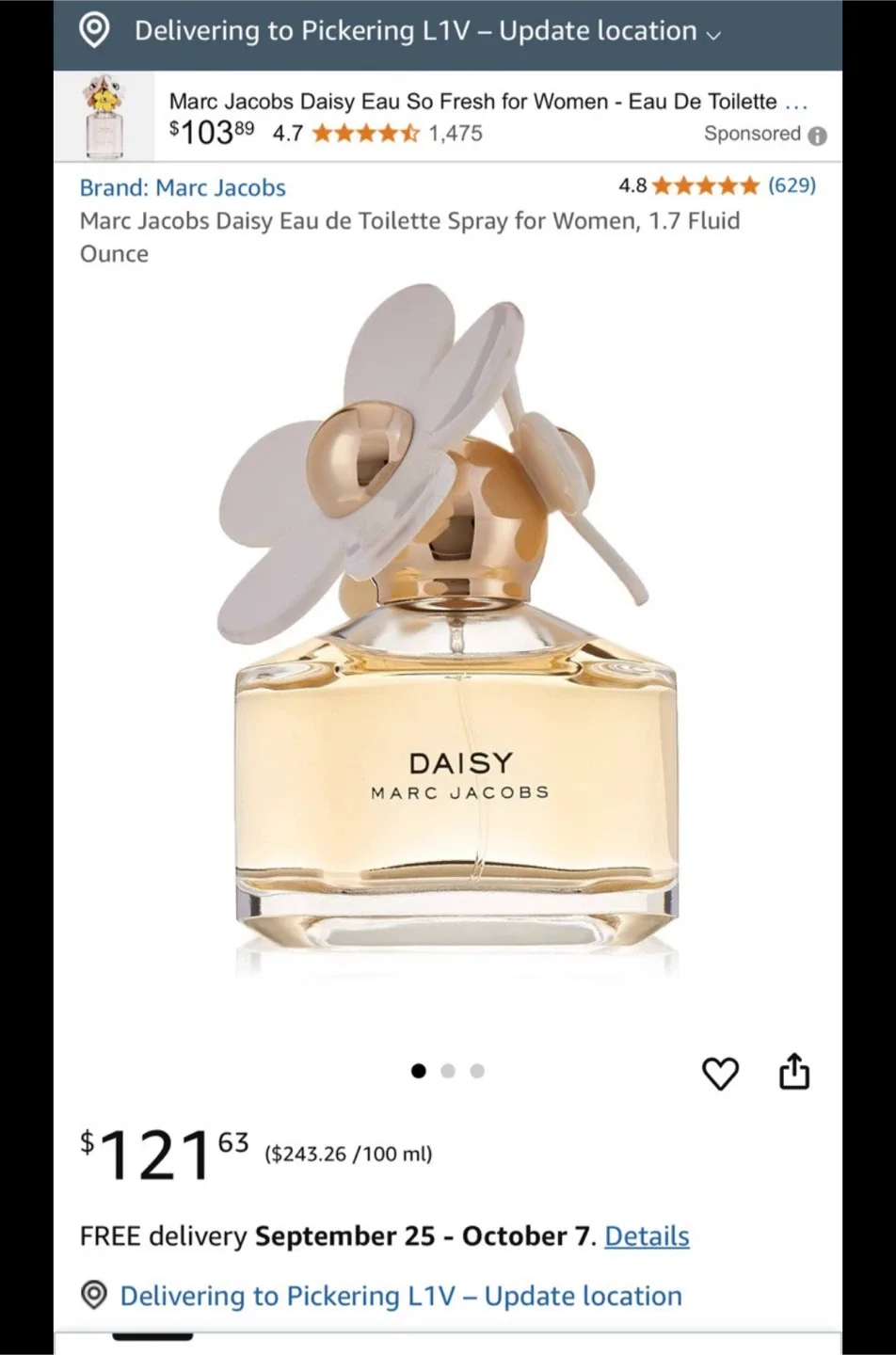 Marc Jacobs Daisy Eau So Intense Perfume image indicator(2)