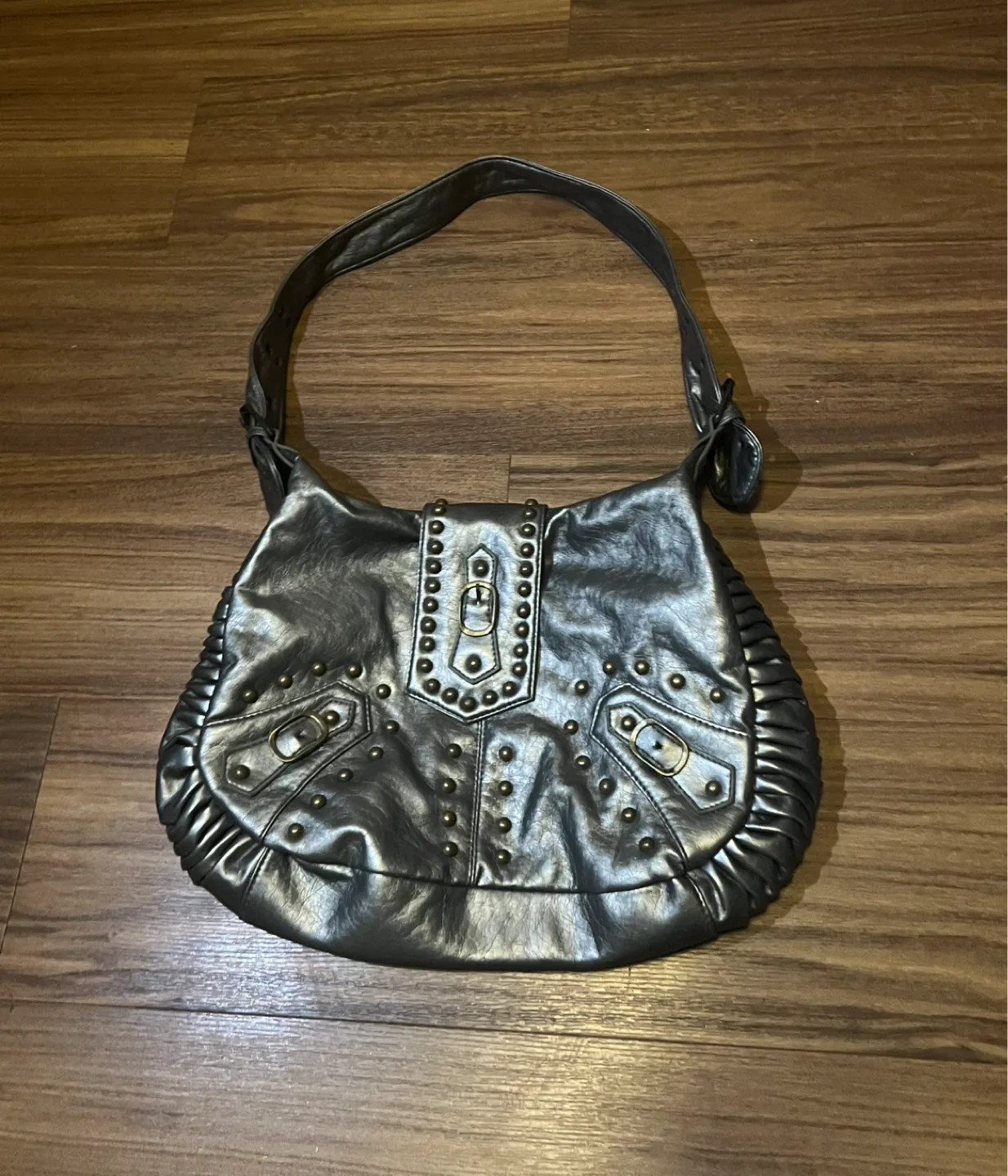 Silver Metallic Shoulder Bag Vintage thumbnail