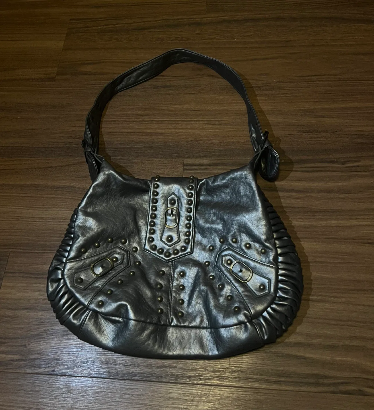 Silver Metallic Shoulder Bag Vintage image indicator(2)