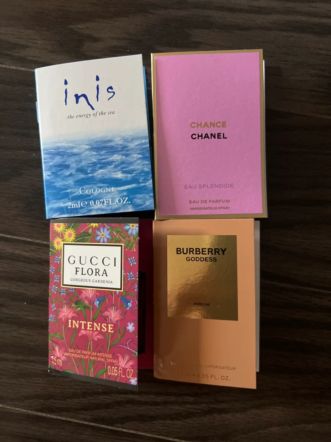 Variety Perfume Sample Lot: Inis, Chanel, Gucci, Burberry thumbnail