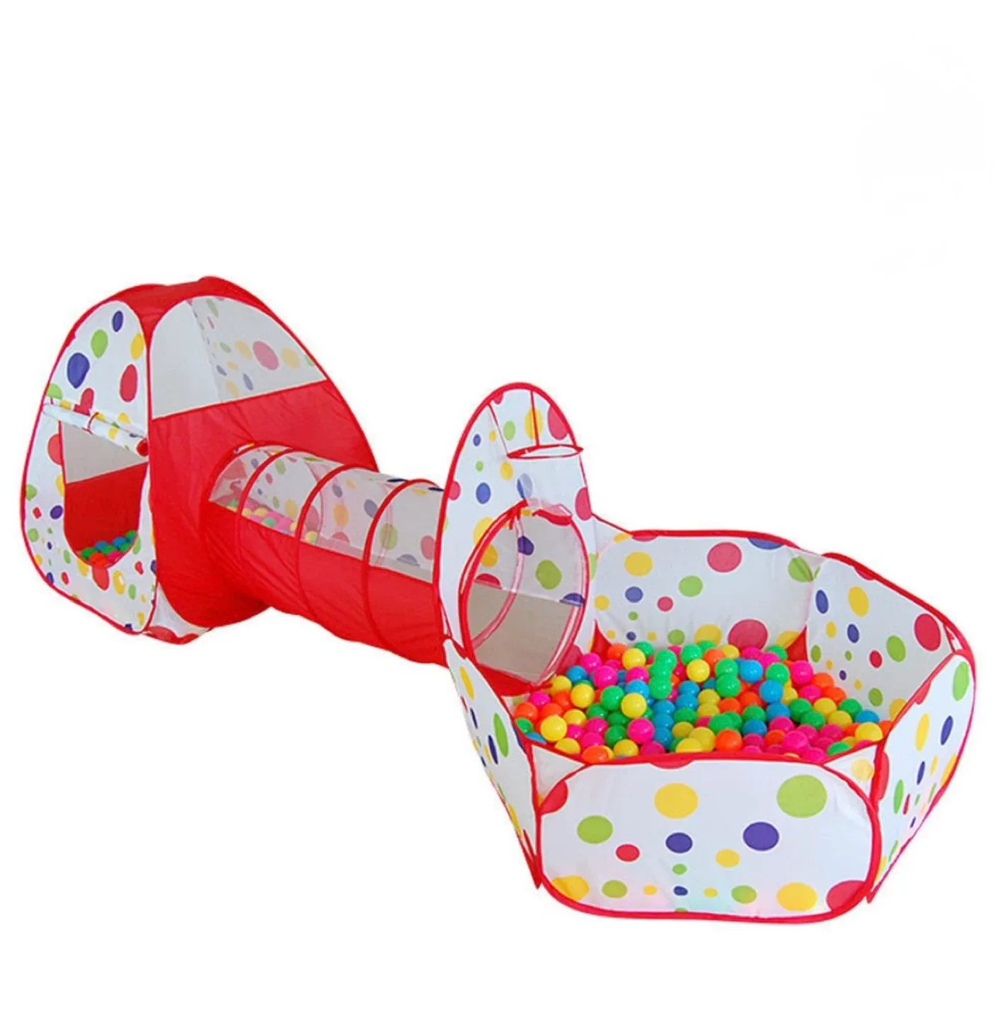 Kids Play Tent with Tunnel and Ball Pit image indicator(3)
