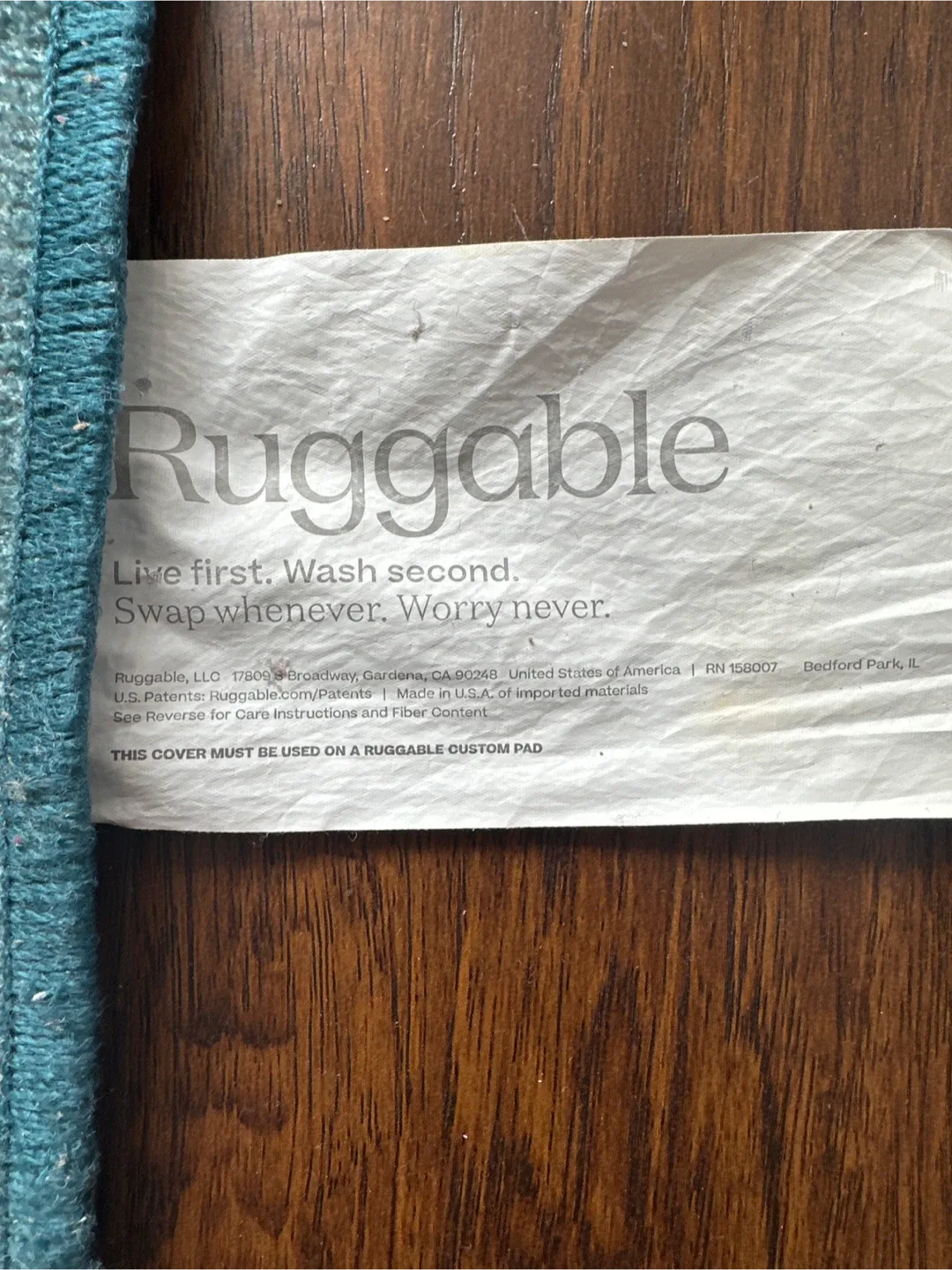 Ruggable Bridgerton multicolor rug + Cushioned Pad image indicator(2)