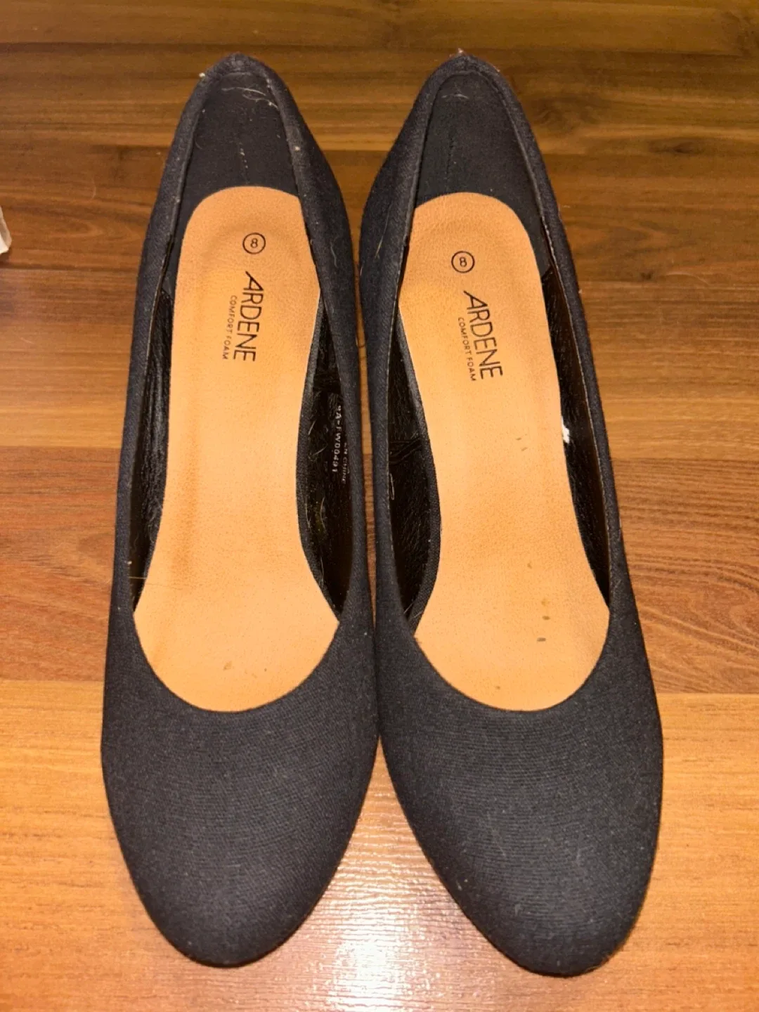 Ardene Black Wedge Heels - Size 8 thumbnail