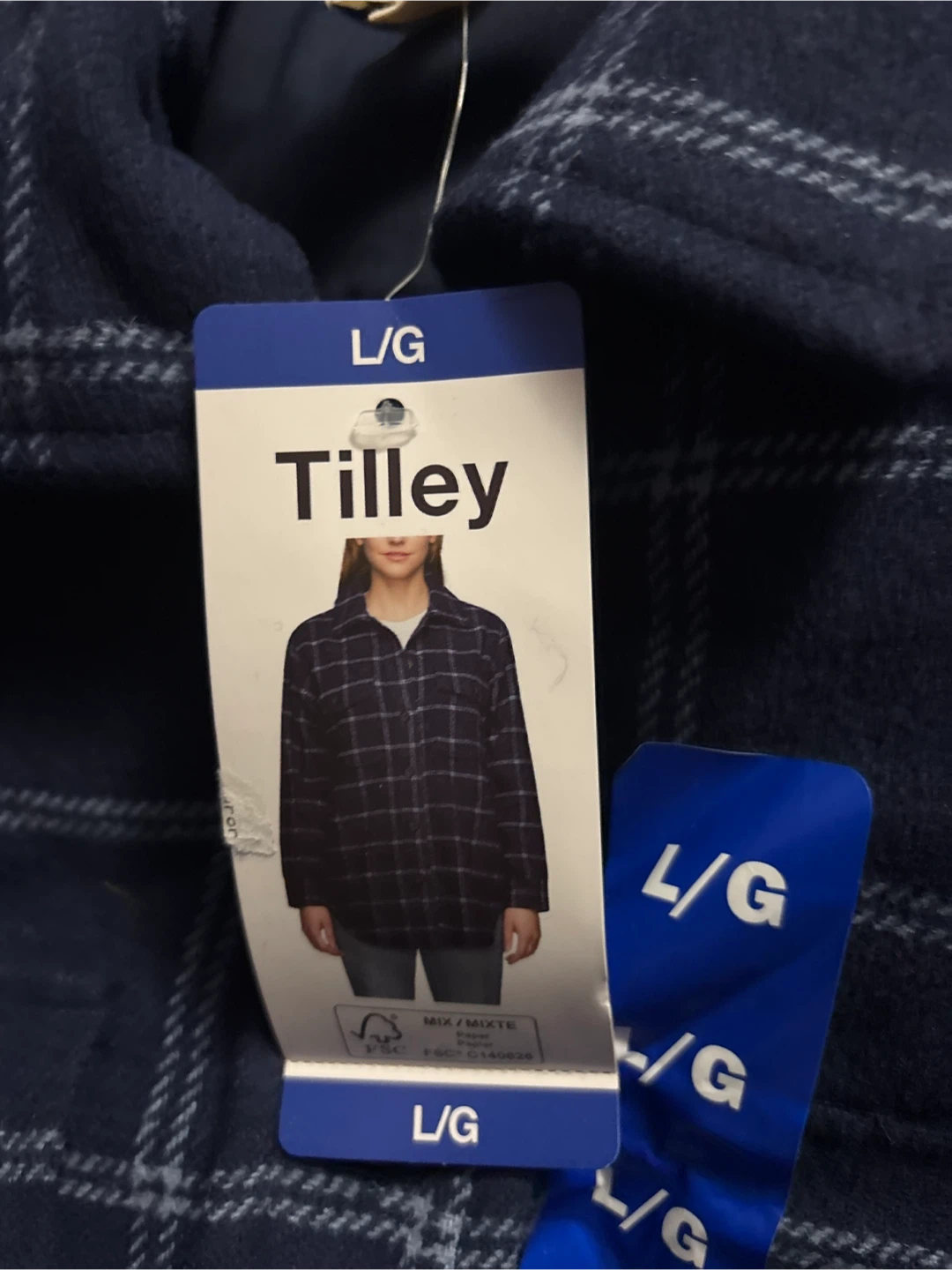 New Tilley Plaid Shirt Jacket - Size L/G - photo 2