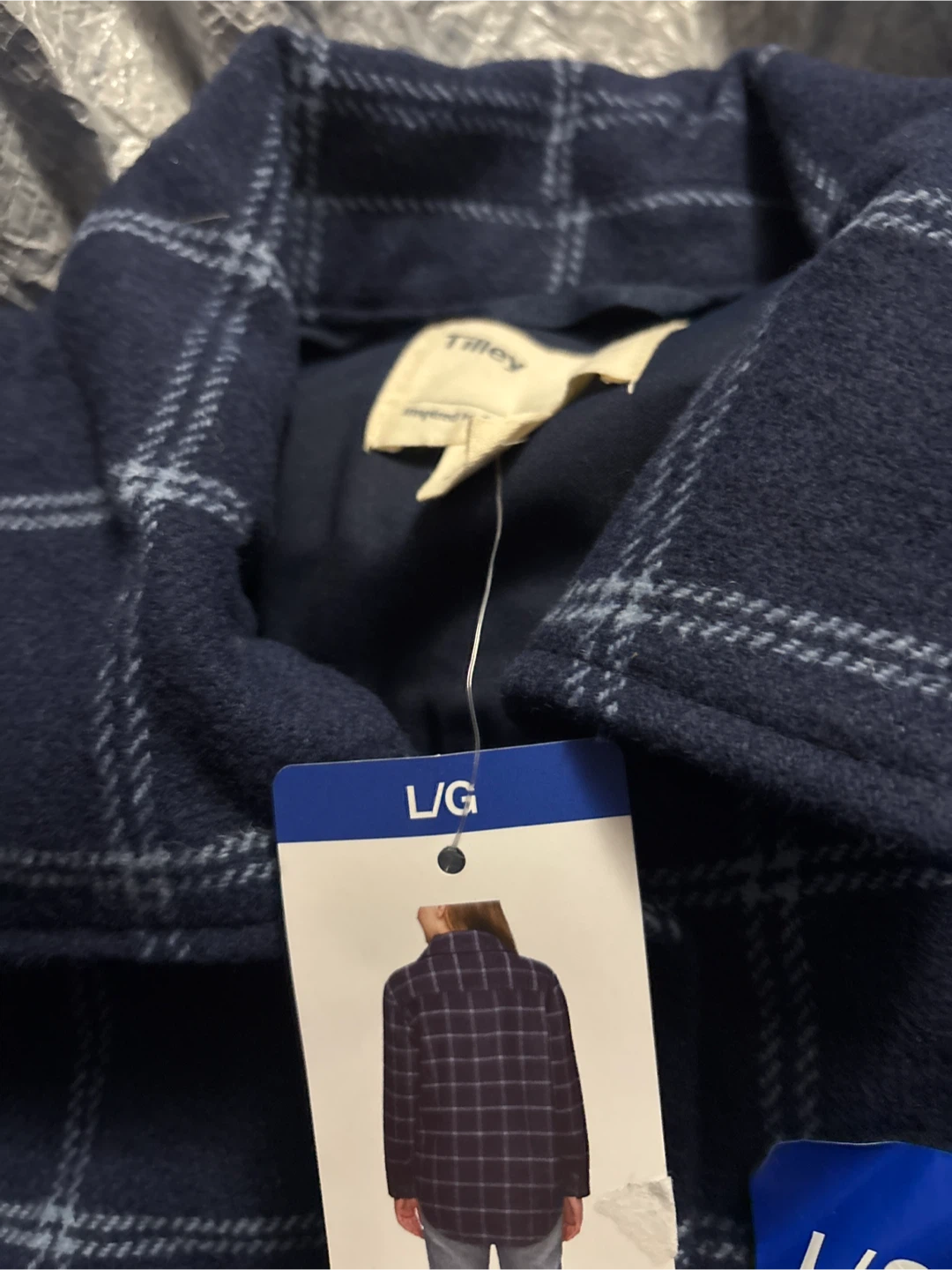 New Tilley Plaid Shirt Jacket - Size L/G - photo 3