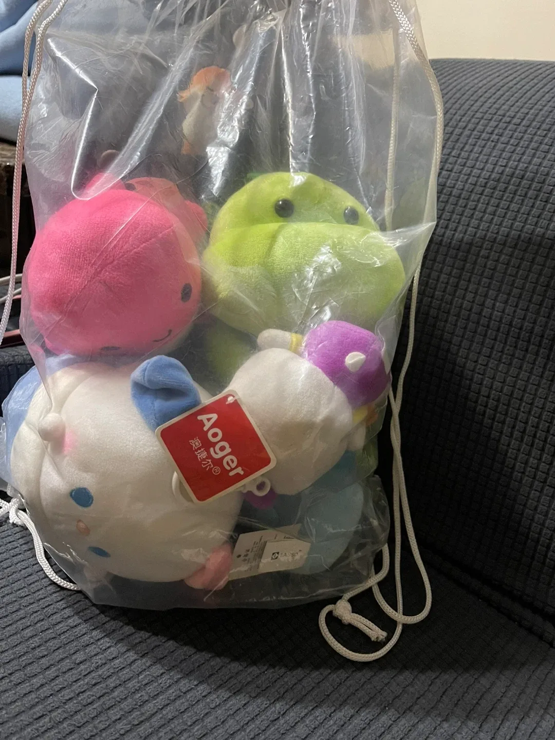 Brand new  7 pcs Assorted Plush Toys - Hello Kitty, Aoger image indicator(4)