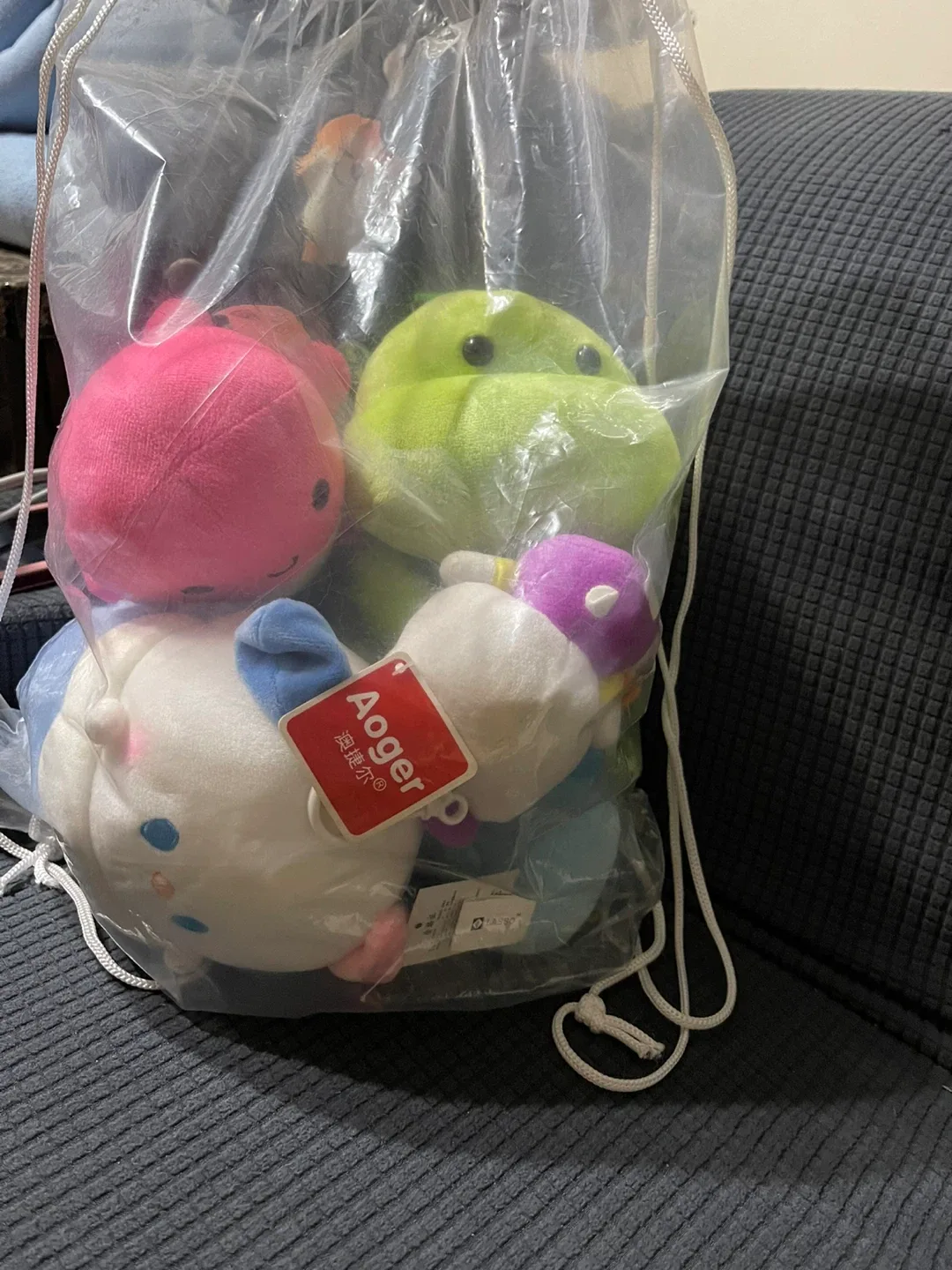 Brand new  7 pcs Assorted Plush Toys - Hello Kitty, Aoger image indicator(5)