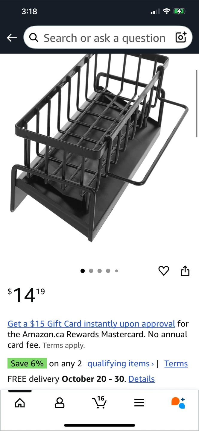 Black Sink Caddy Organizer - photo 4