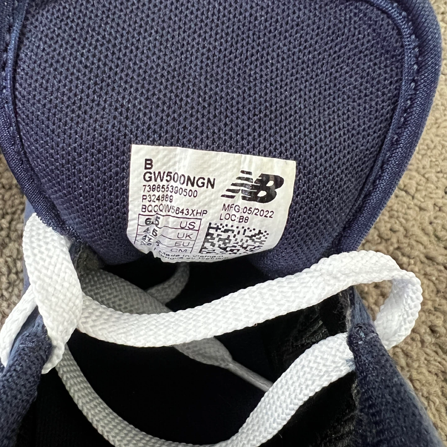 New Balance 500 Navy Blue US 6.5