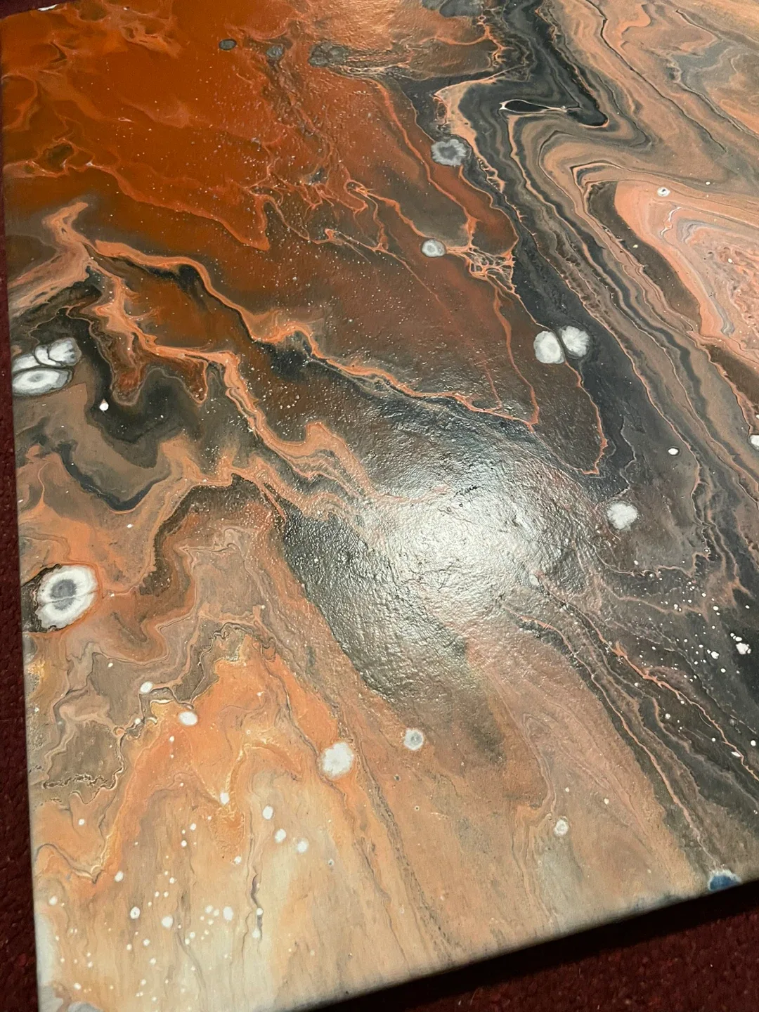 Abstract Fluid Art Painting 🧡 image indicator(3)