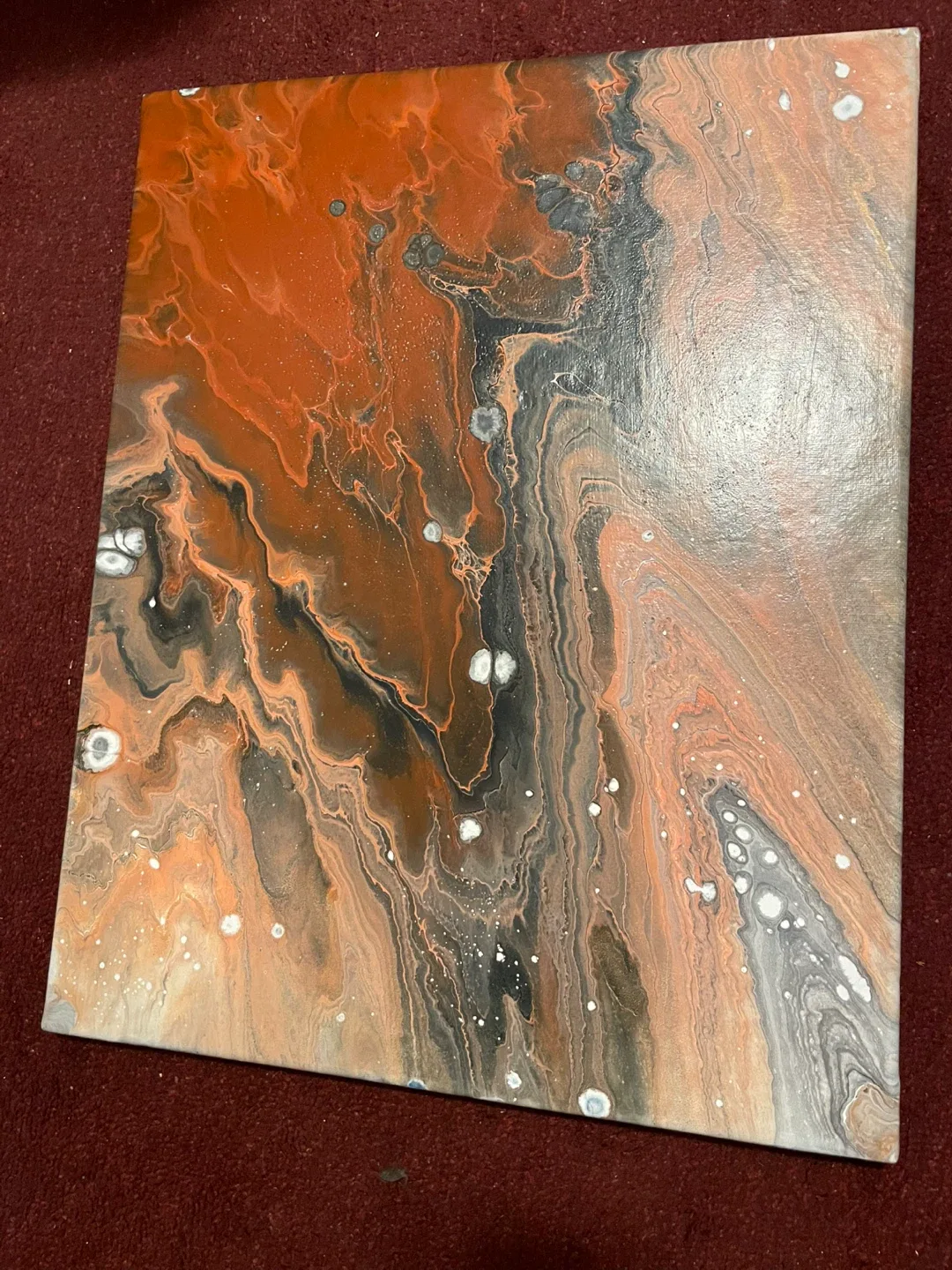 Abstract Fluid Art Painting 🧡 image indicator(2)