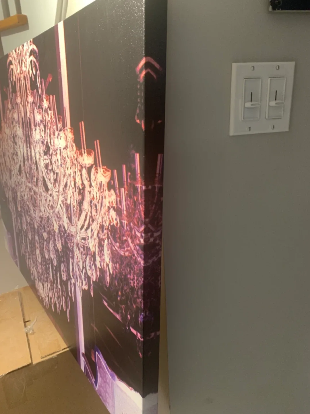 ‼️FREE‼️32” x 47” Chandelier Print on Canvas image indicator(2)