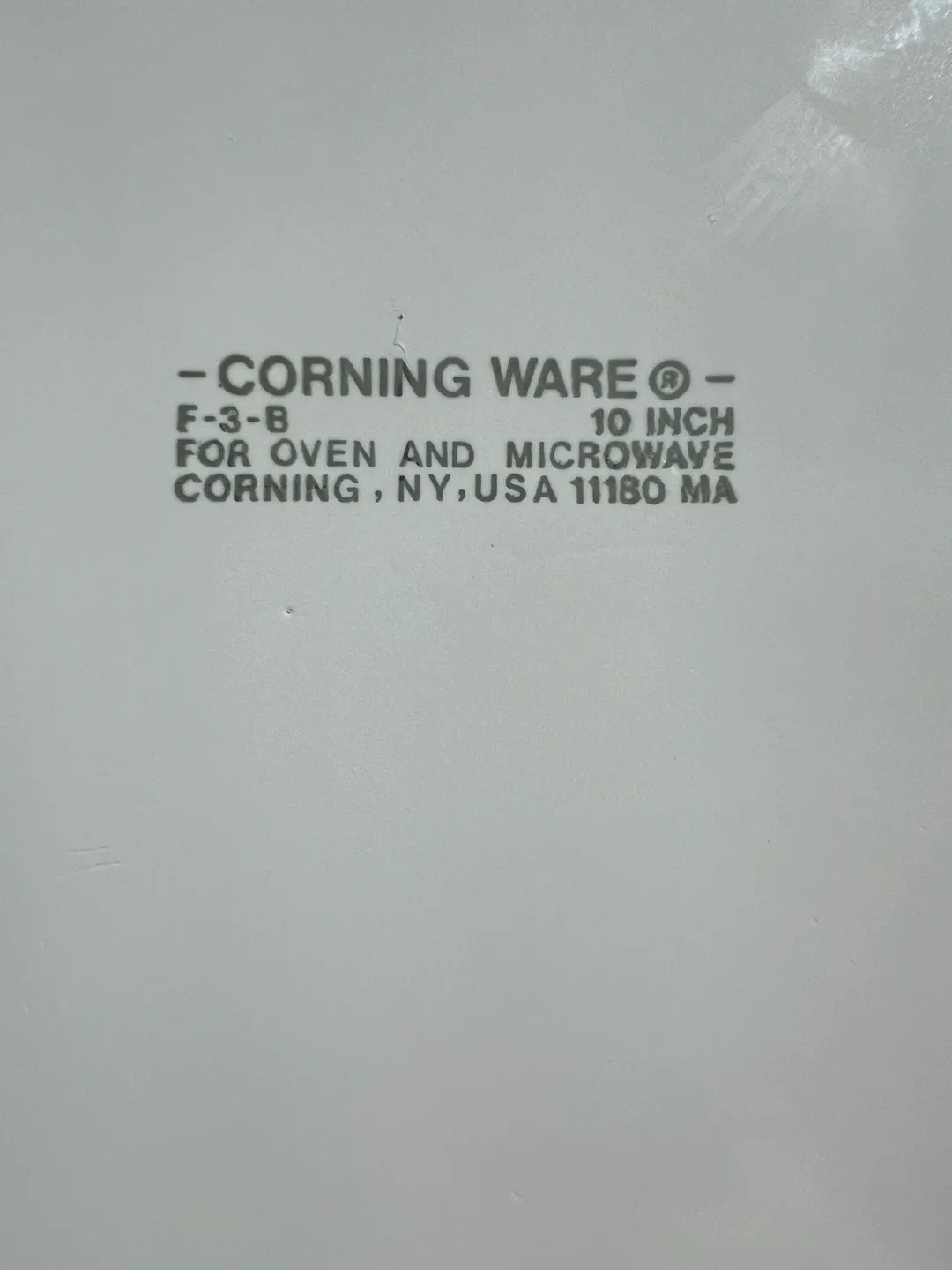 Corningware French White F-3-B 10” Round Baking Dish image indicator(3)