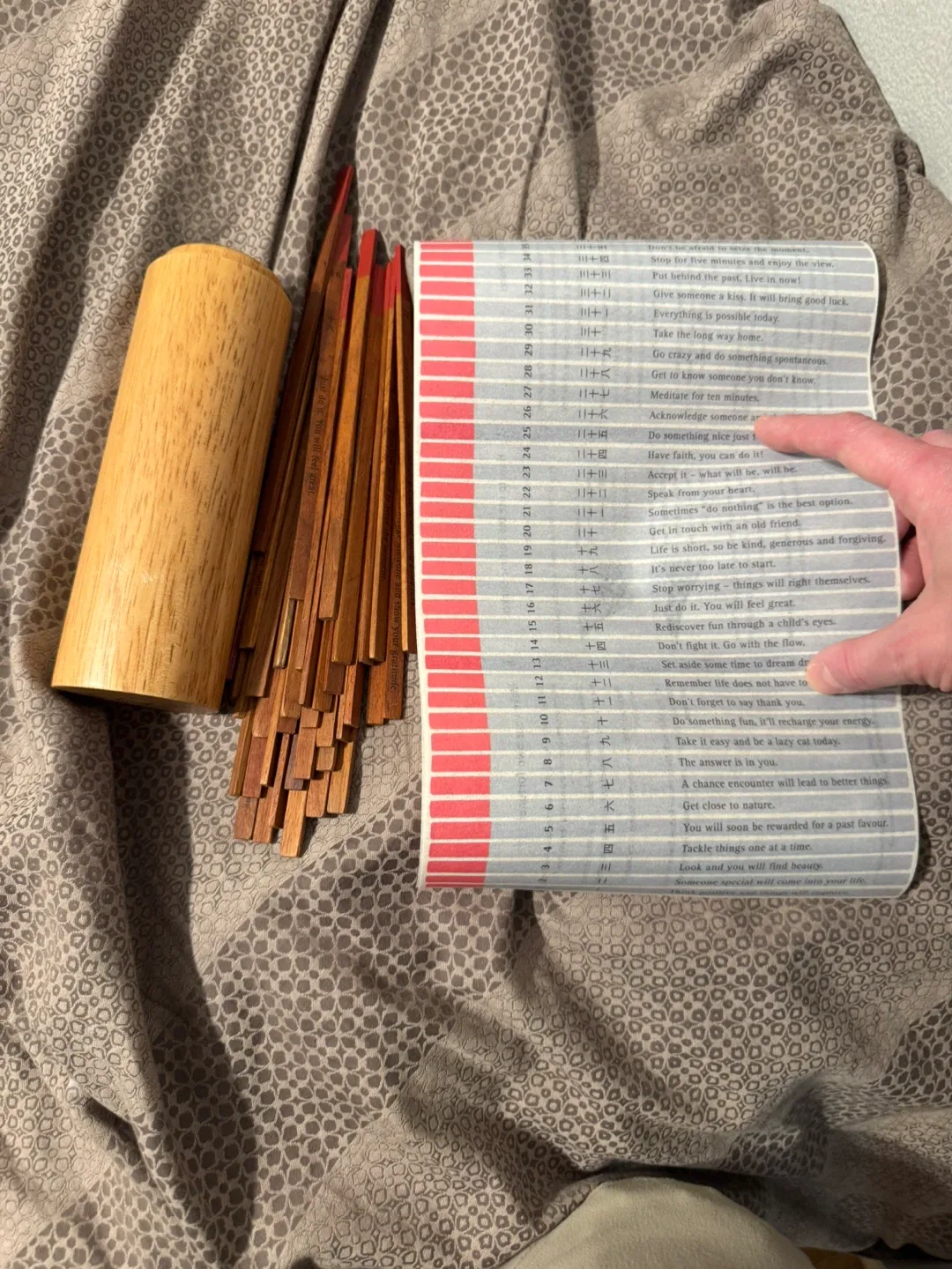 Japanese OMIKUJI Fortune Telling Sticks Set image indicator(5)