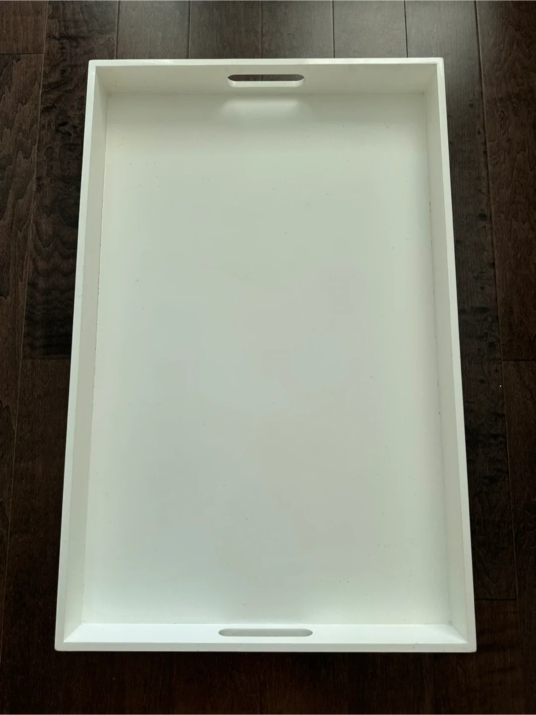 West Elm White Lacquer Tray 🧡 thumbnail