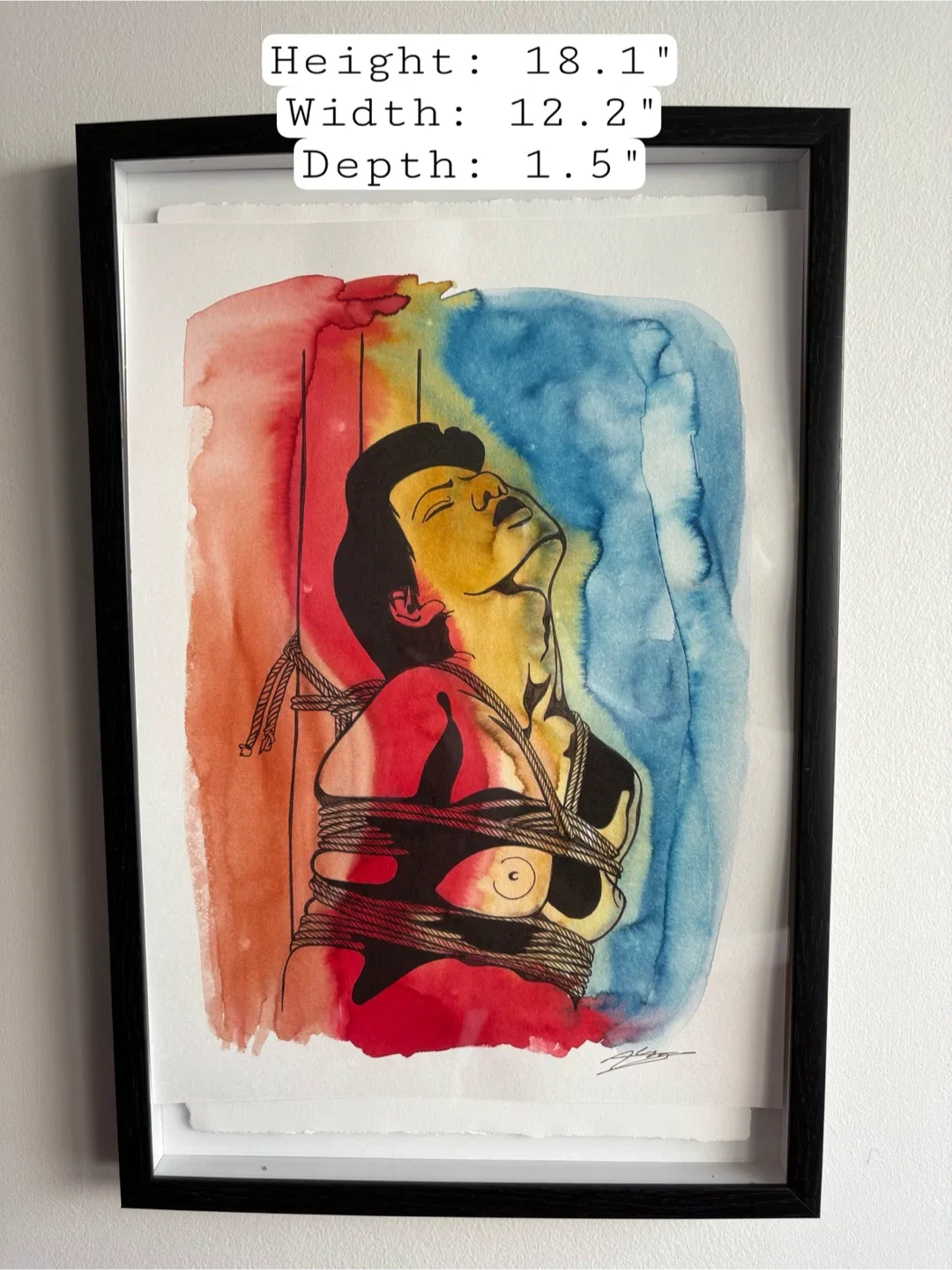 Framed Original Handmade Single-Line Artwork - 4 Pieces thumbnail