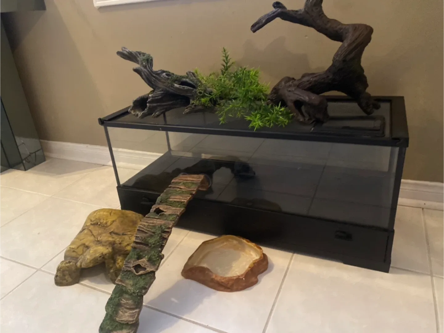 Reptile Terrarium with Accessories image indicator(3)