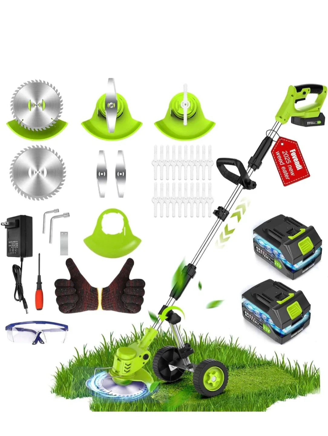 New 3-in-1 Cordless Grass Trimmer/Edger Kit image indicator(2)