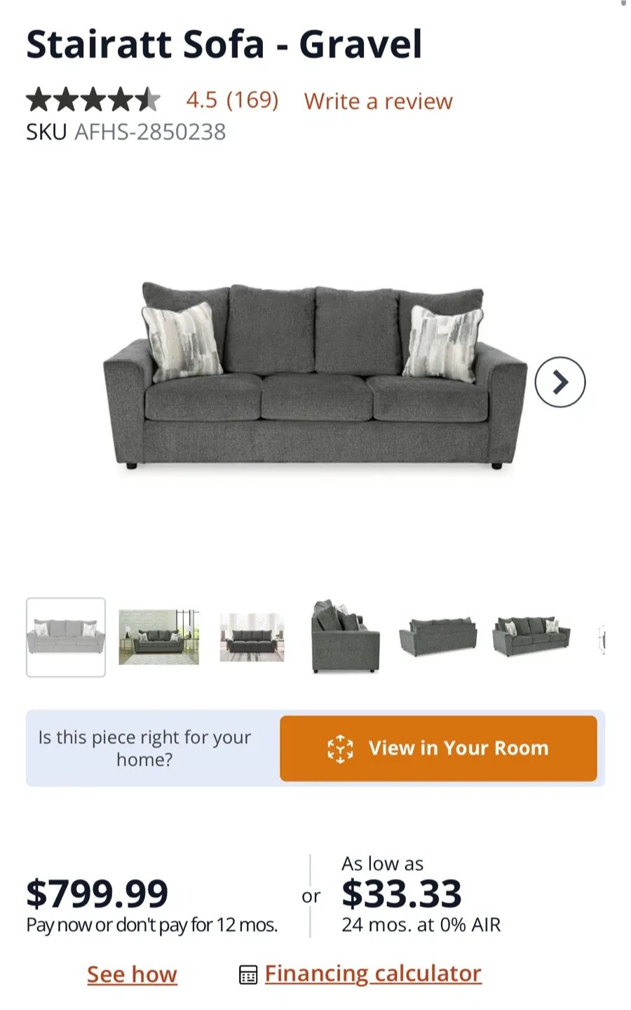 [Moving Sale] Ashley Sofa image indicator(2)