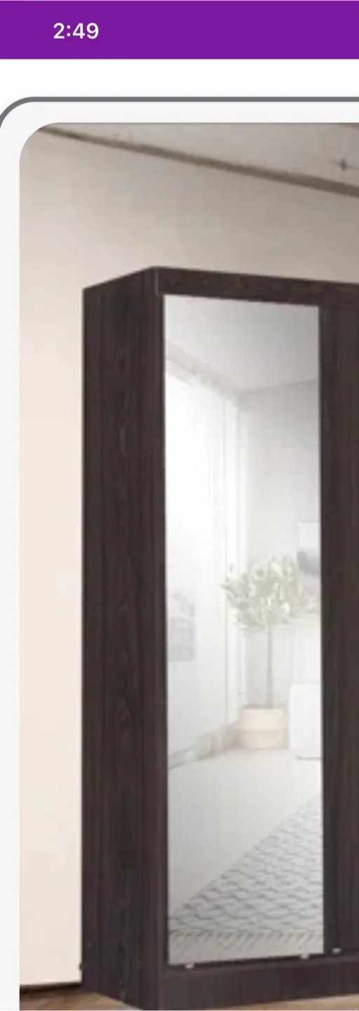 Dark Brown Wardrobe with Mirror Door very excellent condition image indicator(5)