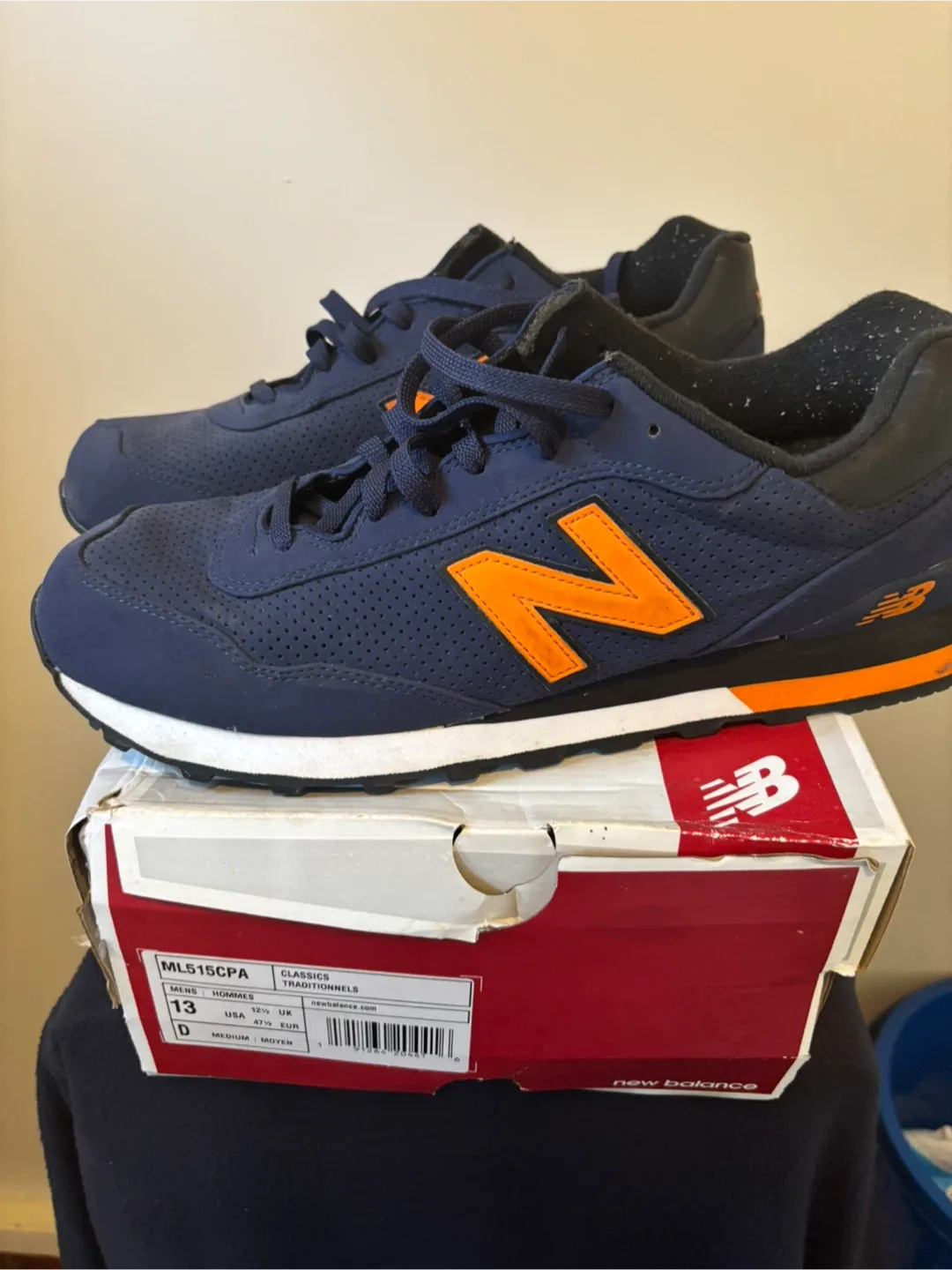 New Balance 515 Classics Blue/Orange - Men's Size 13 image indicator(4)