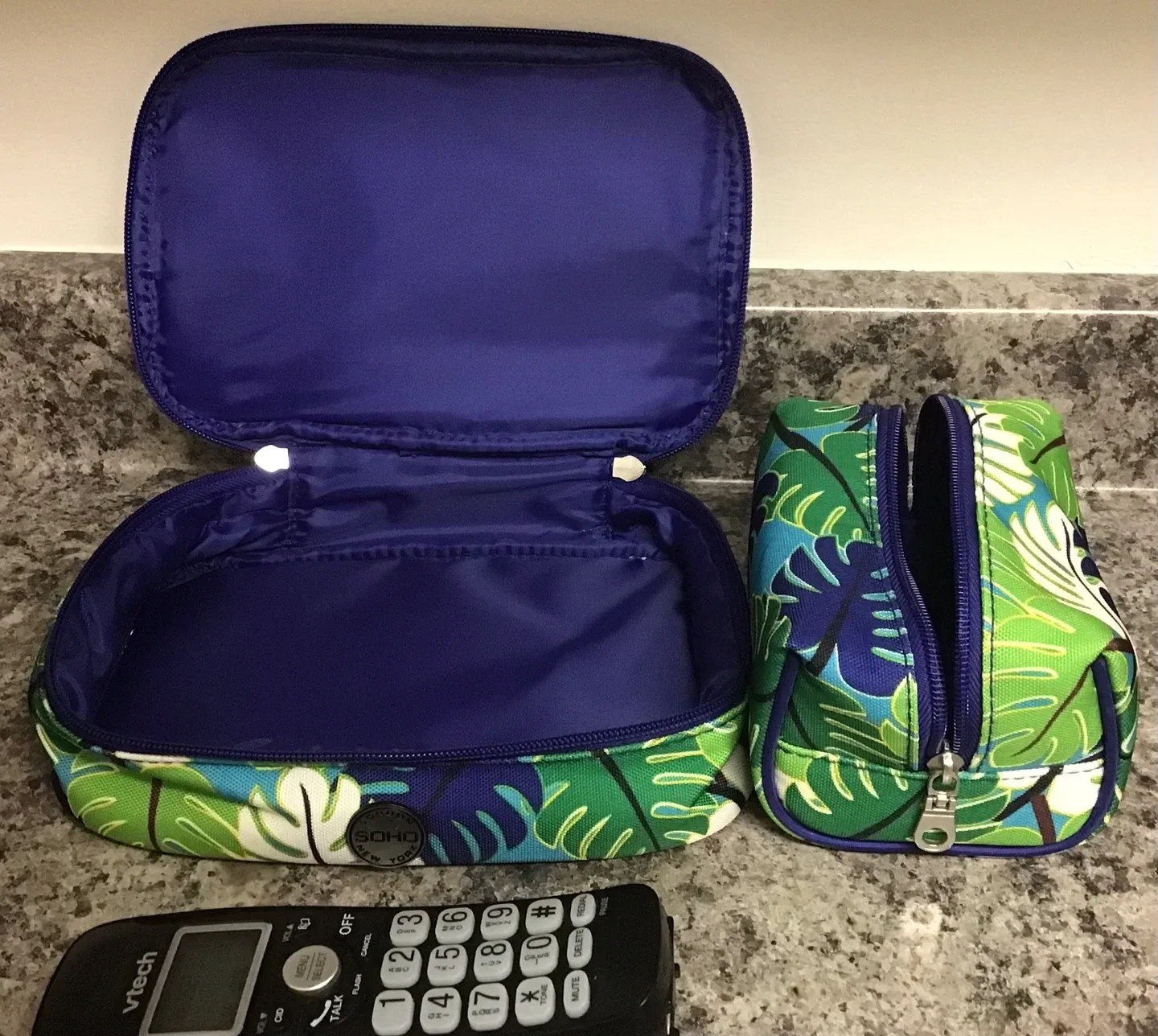 Soho London New York Cosmetic Bags - Set of 2 image indicator(2)