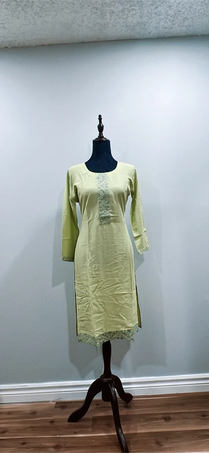 Long Sleeve Kurti Dress - Assorted Colours image indicator(4)