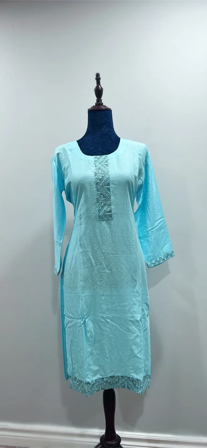 Long Sleeve Kurti Dress - Assorted Colours image indicator(2)