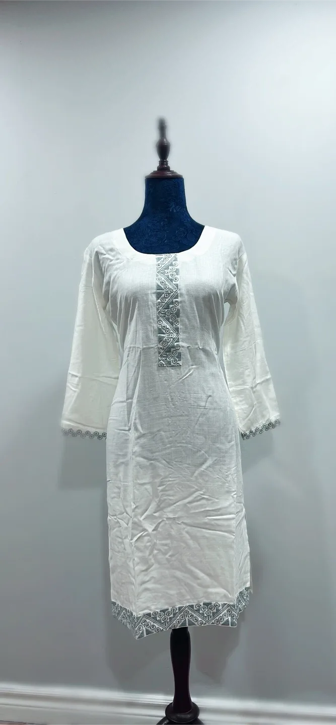 Long Sleeve Kurti Dress - Assorted Colours image indicator(3)