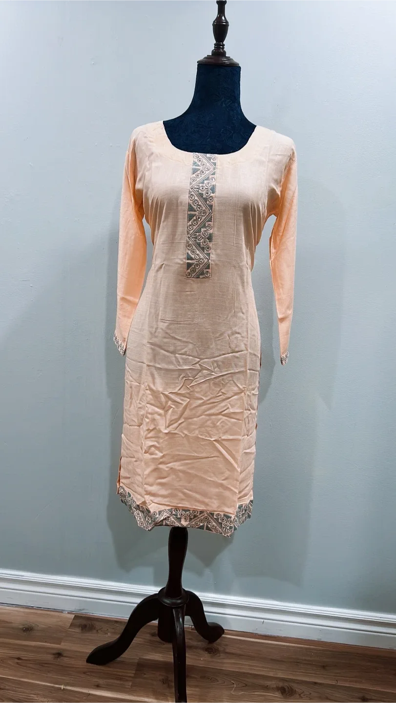 Long Sleeve Kurti Dress - Assorted Colours image indicator(5)