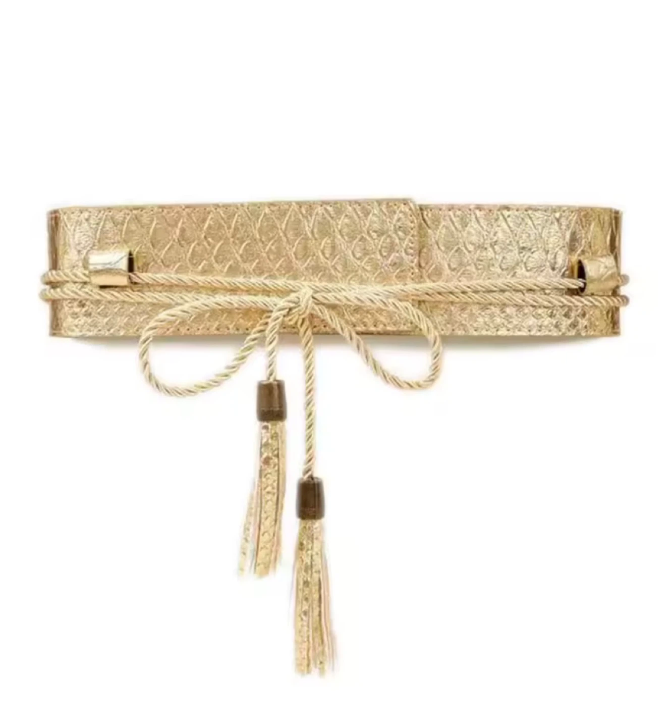 Tassel Decor Wide Belt in Gold costume Halloween - photo 2