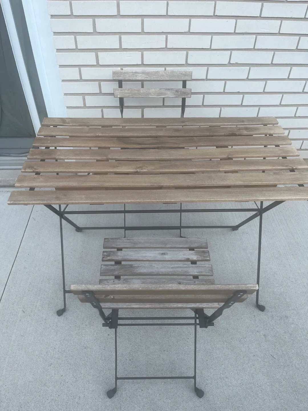 Outdoor Bistro Table with Two Chairs thumbnail