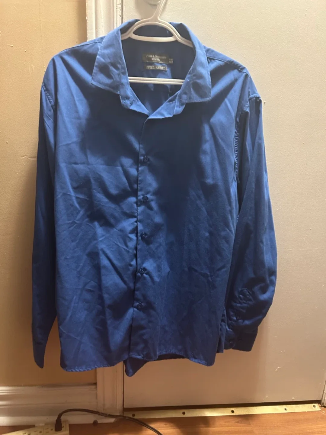 Vince & Camuto Blue Long Sleeve Shirt - Men's M thumbnail