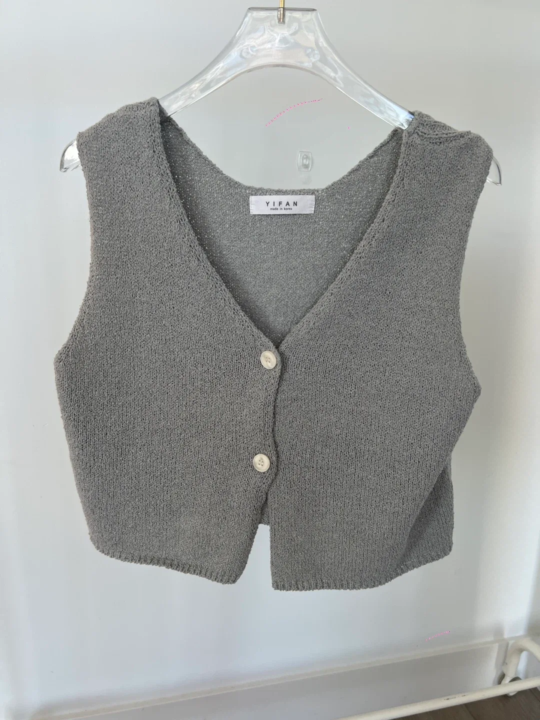 YIFAN Knit Vest - Made in Korea thumbnail